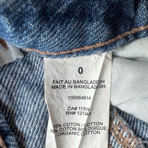 Garage Denim Wide Legged Distressed Jeans Size 0 - Picture 4 of 4